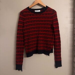 A.L.C. Patterned Crew Neck Sweater